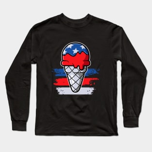 USA Ice Cream Long Sleeve T-Shirt
